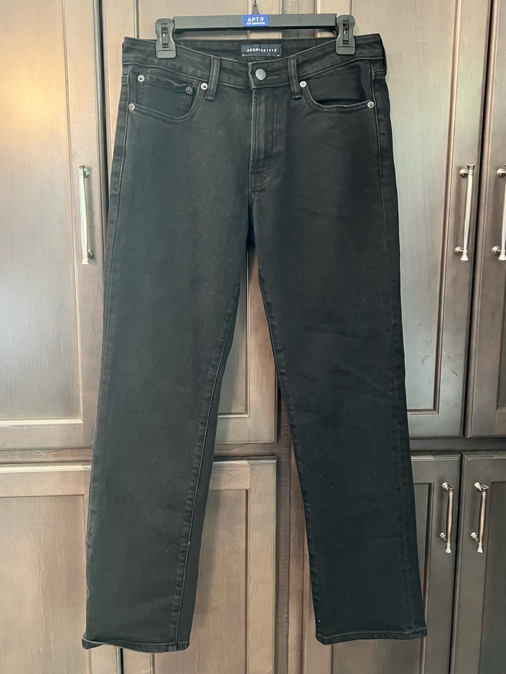 Aéropostale Jeans Men’s 30x30 AERO Straight Dark Wash Black #6086